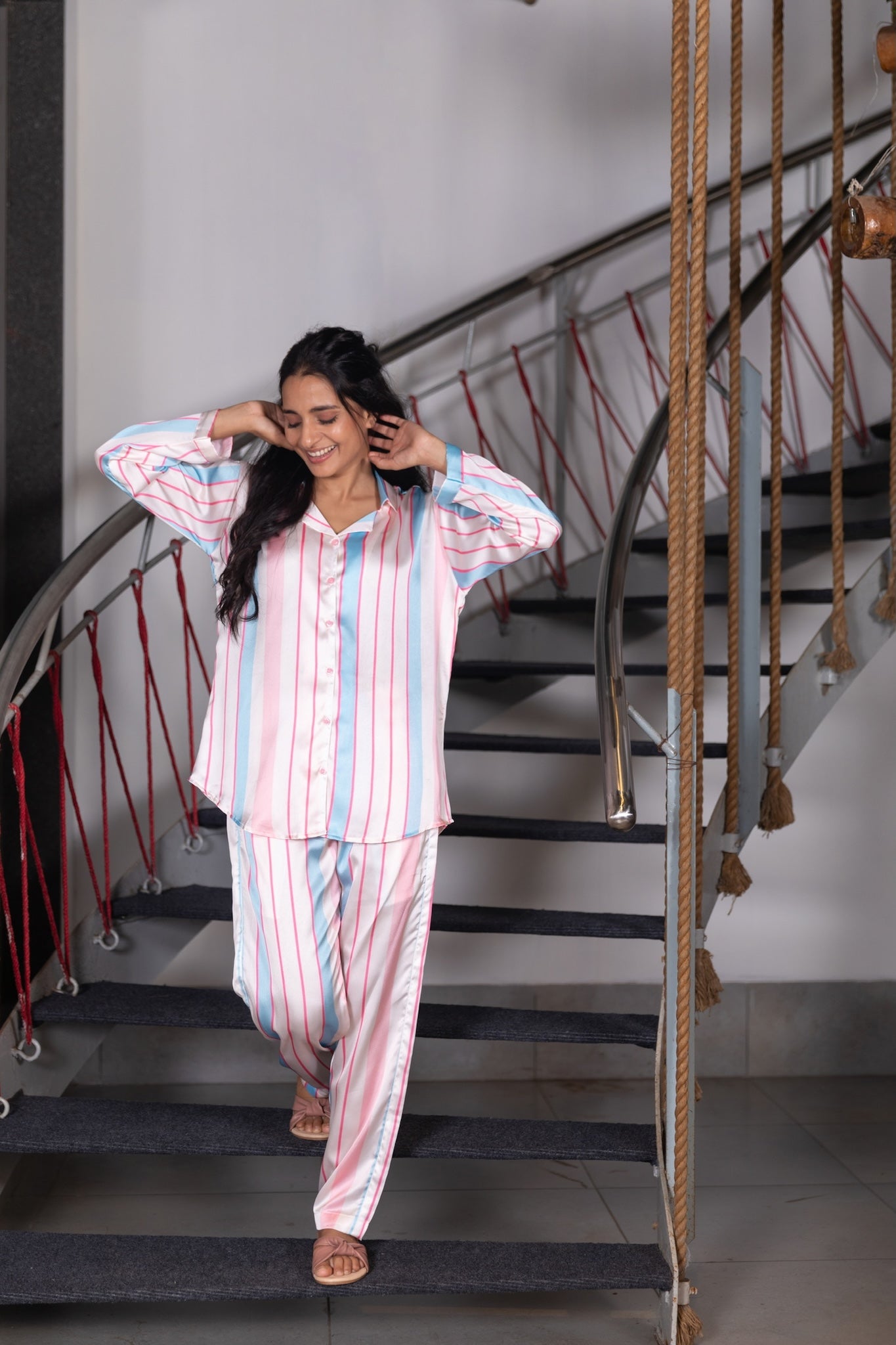 Striped Slumber Nightsuit