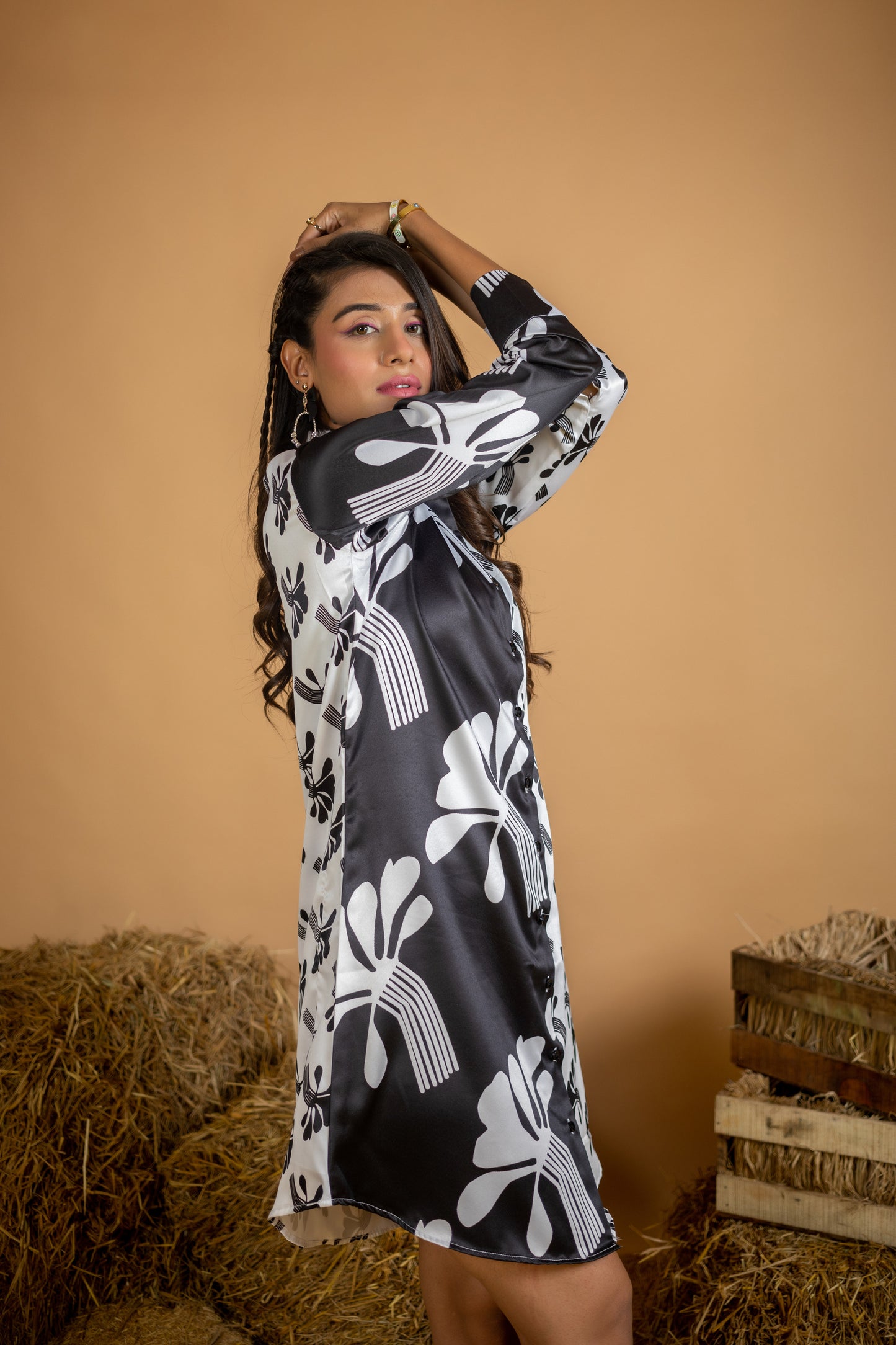 Queen of Clubs Shirt Dress