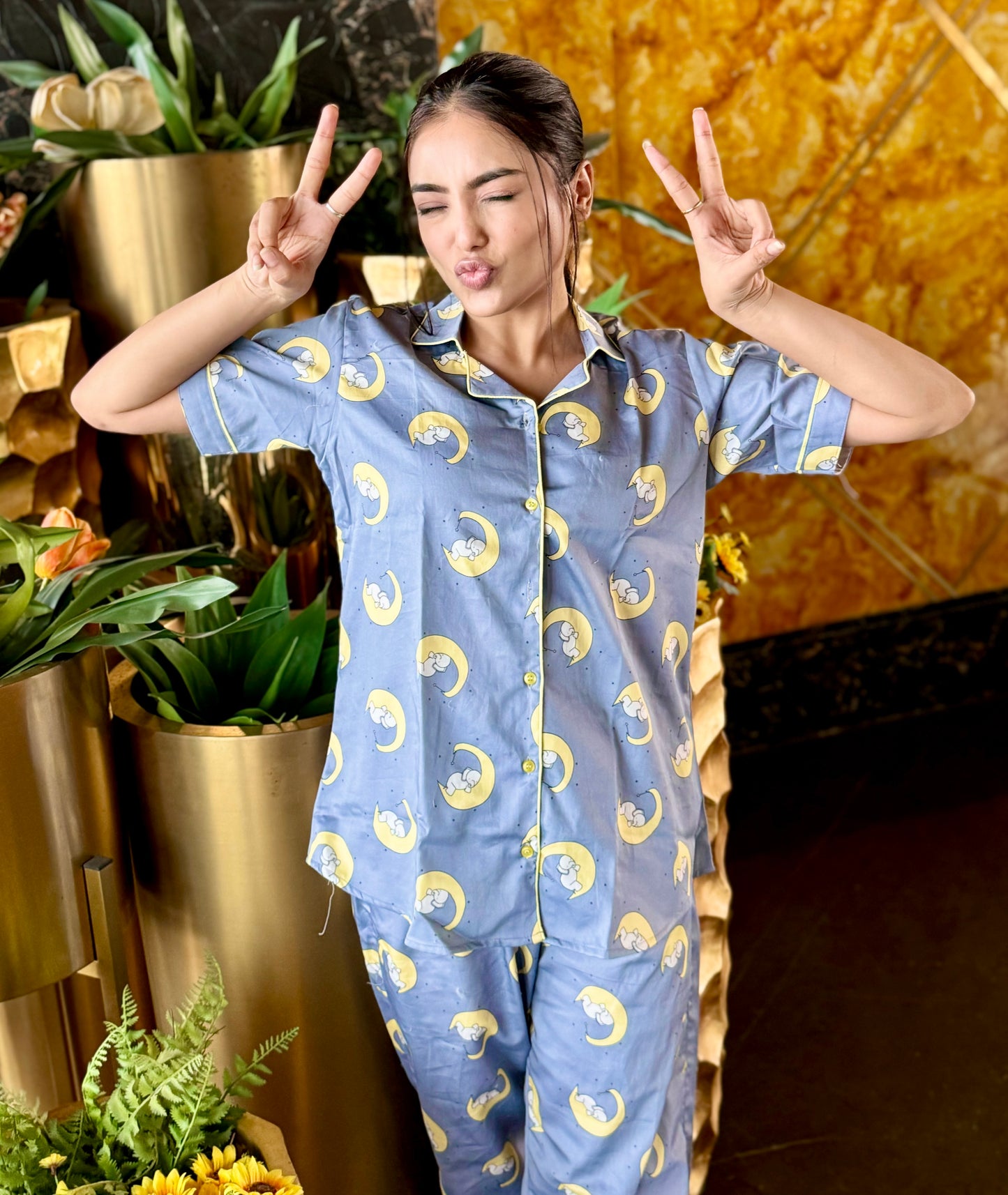 Elephant On Moon Nightsuit