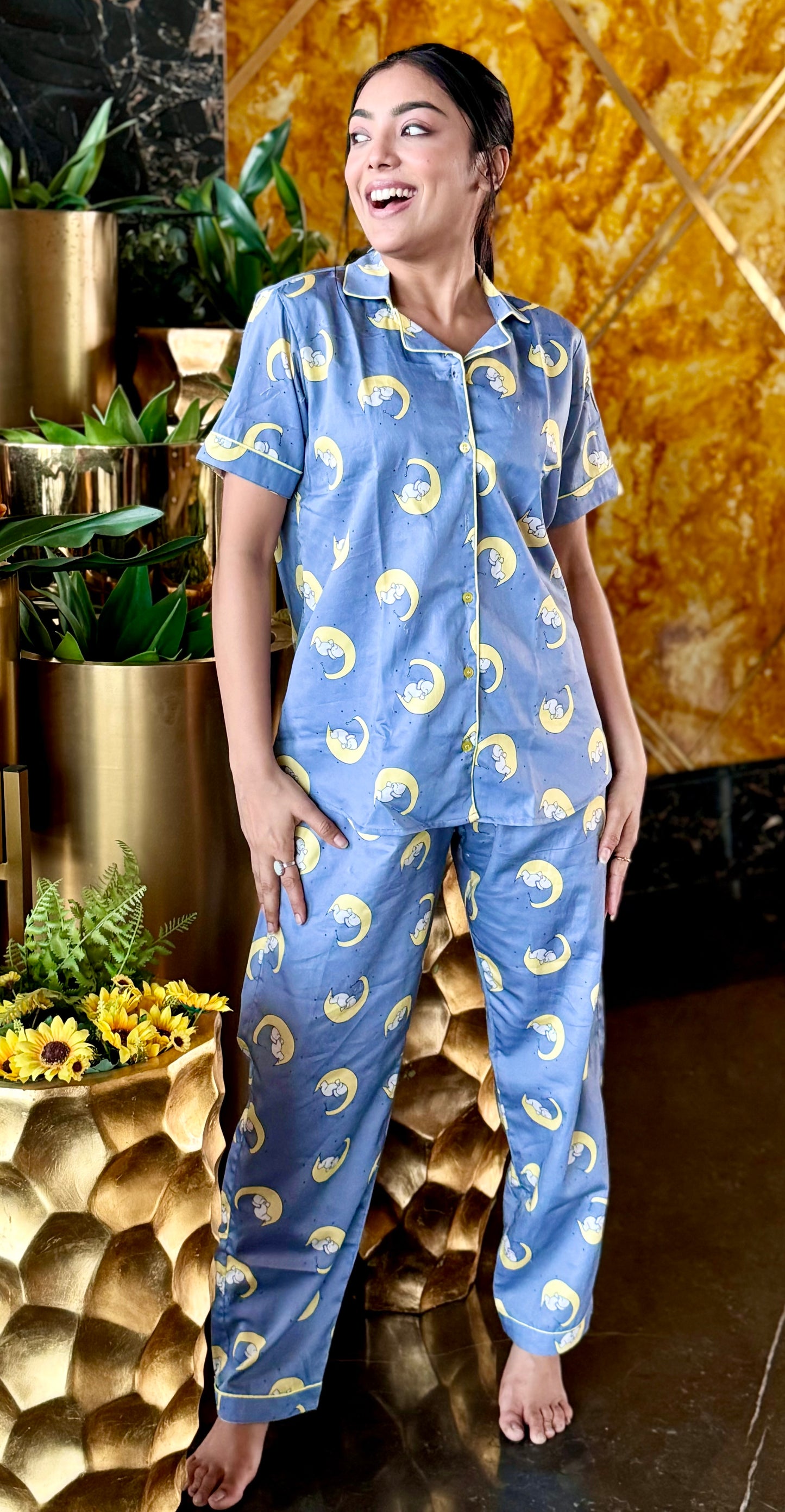 Elephant On Moon Nightsuit