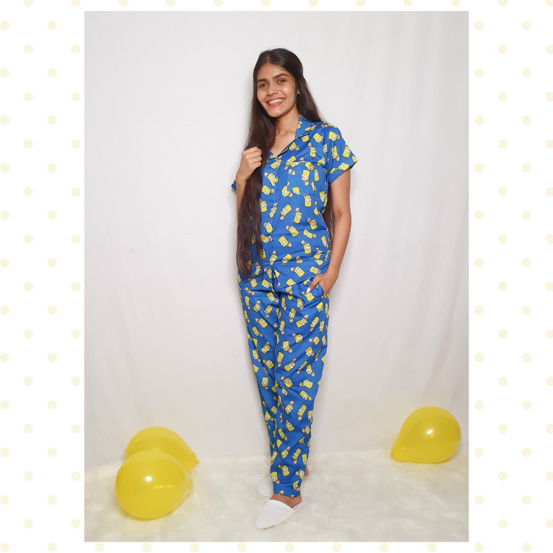 Bart Simpson in Blue Nightsuit