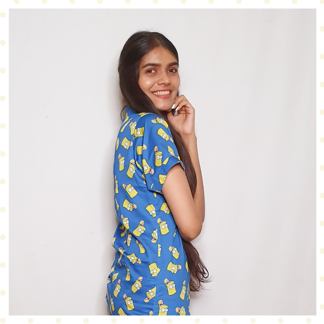 Bart Simpson in Blue Nightsuit