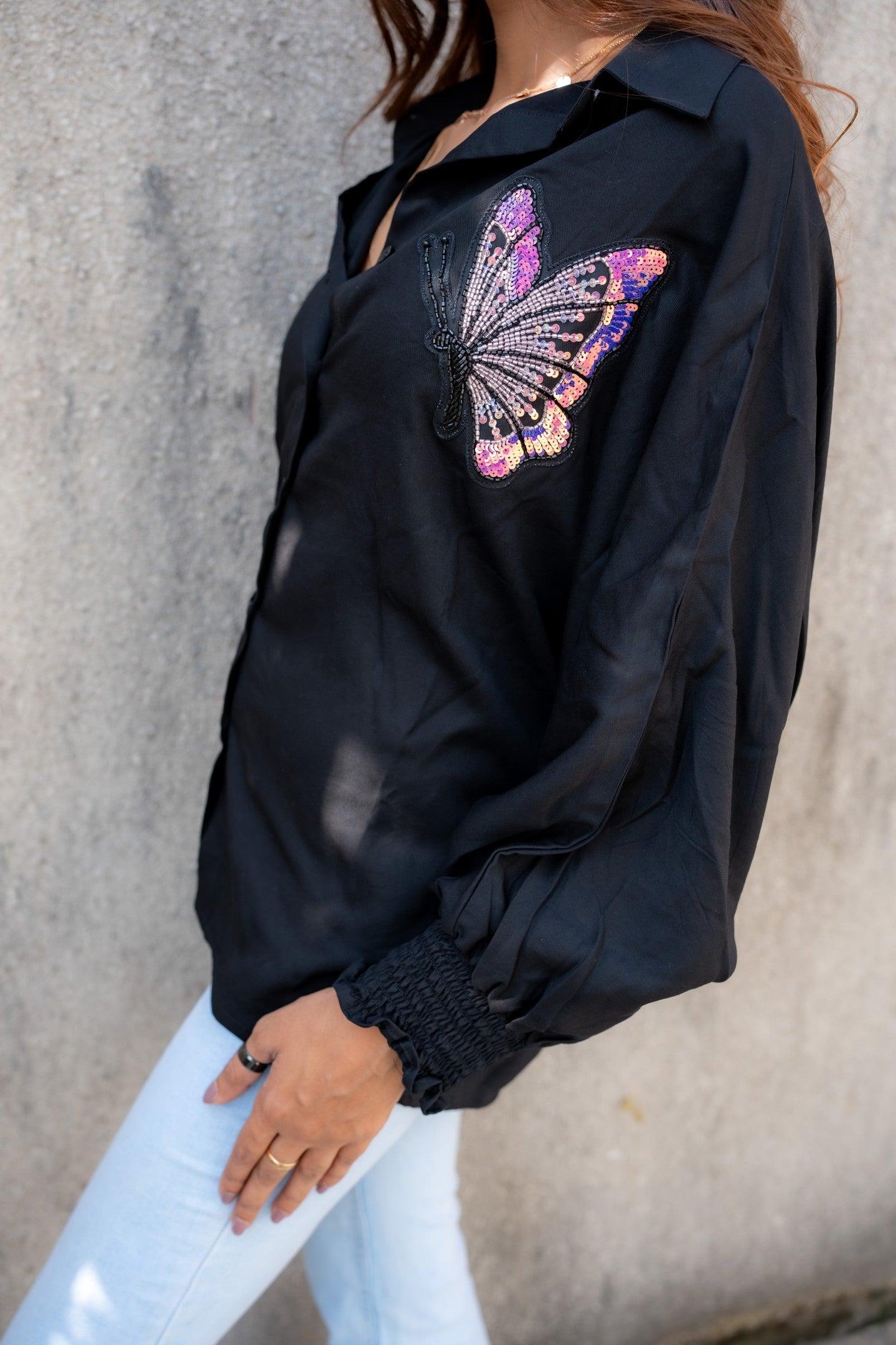 Titlie on Black Shirt