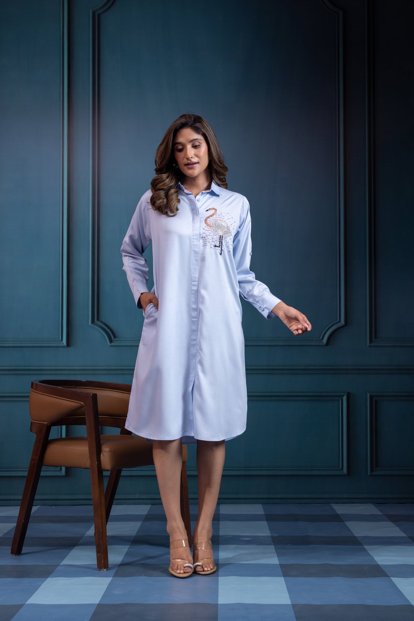 Flamingo Cotton  Dress