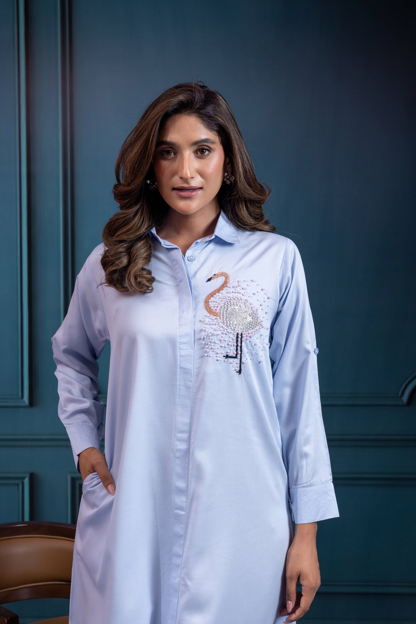 Flamingo Cotton  Dress