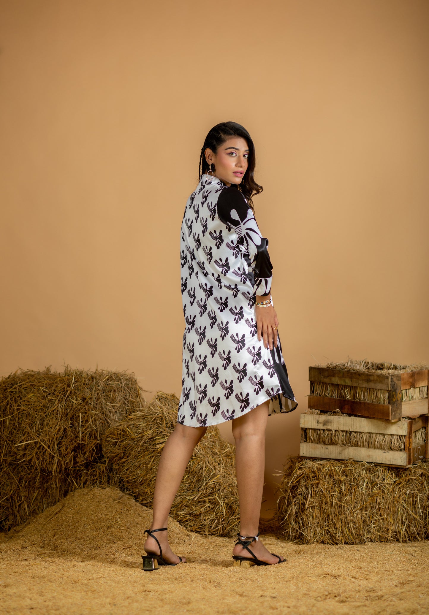Queen of Clubs Shirt Dress